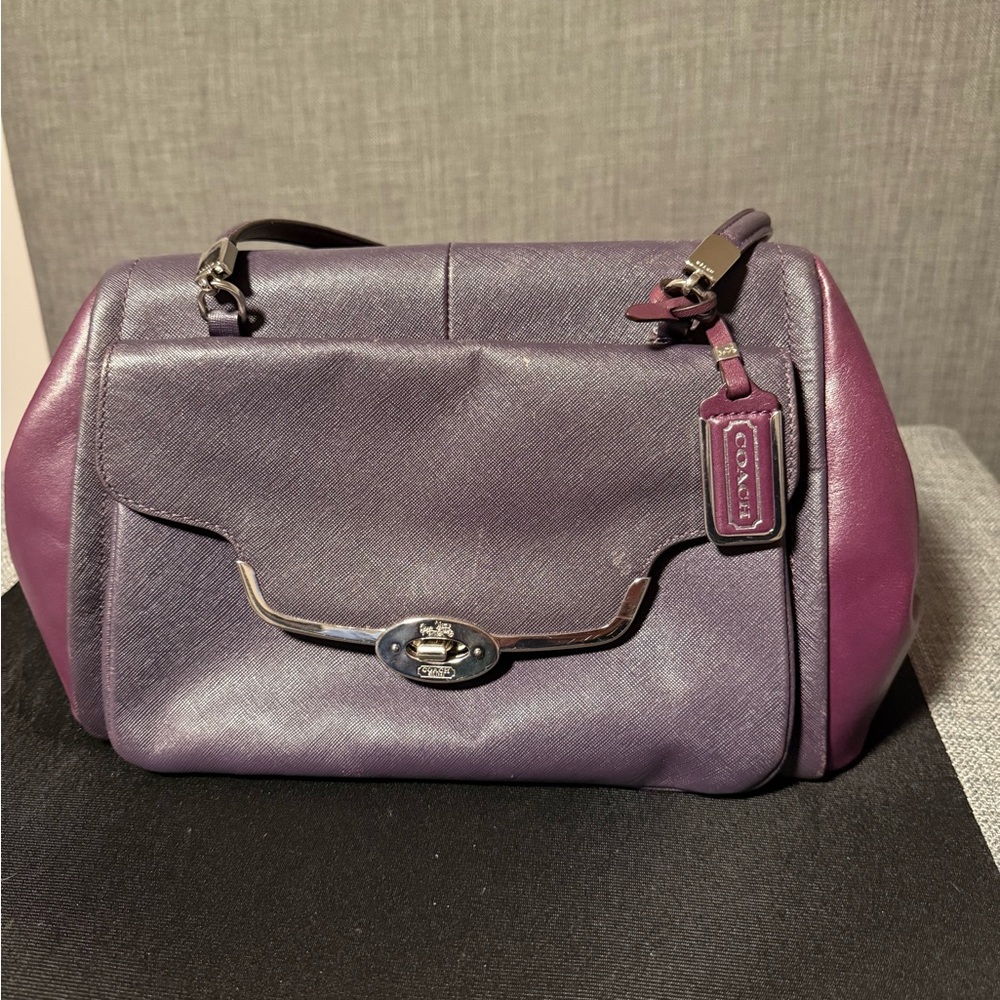 Coach Purple Magenta Shoulder Crossbody